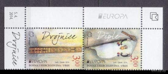 2014 Босния и Герцеговина Мостар 385-386Paar Европа Септ 7,00 евро