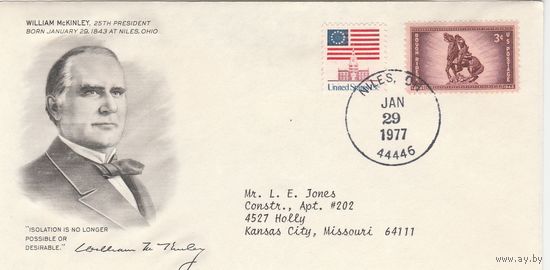 КПД США /Президент WILLIAM McKINLEY/0007 1977 г
