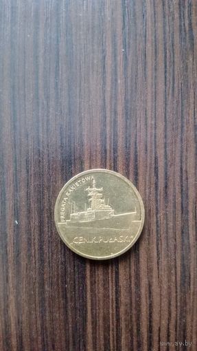 2 злотых 2013 Ракетный фрегат "Генерал Пулавский