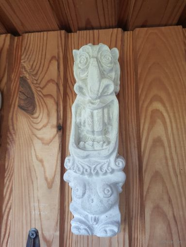Настенная скульптура маска в полинезийском стиле "тики" (tiki).