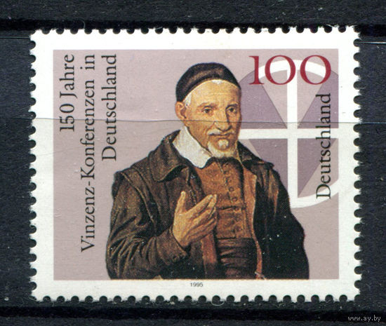 Германия - 1995г. - Викентий де Поль, французский святой - полная серия, MNH [Mi 1793] - 1 марка