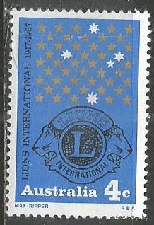 Австралия. 50 лет Леон-клубу. Эмблема. 1967г. Mi#387.
