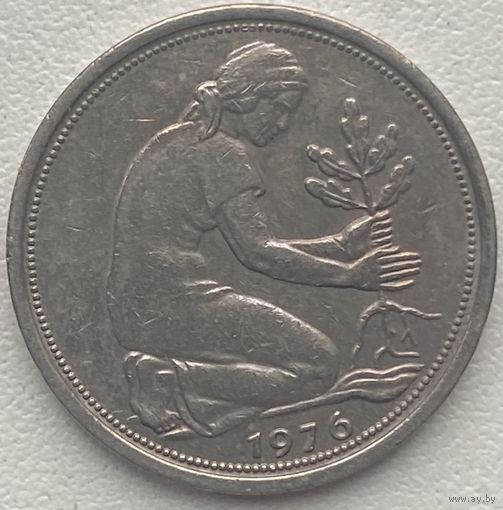 Германия 50 пфеннигов 1976 г. D
