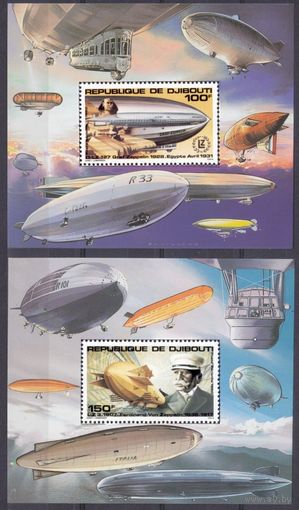 1980 Джибути 285/B25-286/B26 Цеппелин 20,00 евро