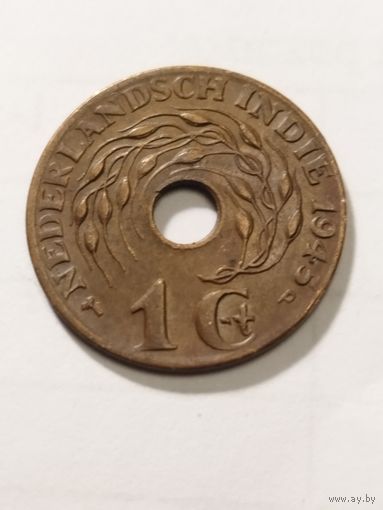Индонезия Нидерландская Ост Индия 1 цент 1945