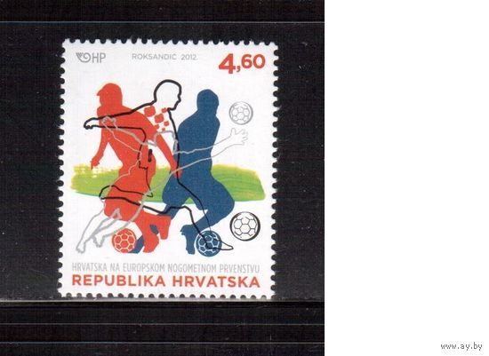 Хорватия-2012(Мих.1039)  ** , Спорт, ЧЕ-2012 по футболу,