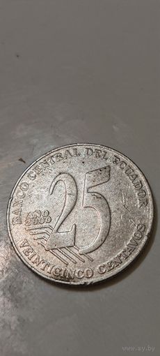 Эквадор 25 сентавос 2000