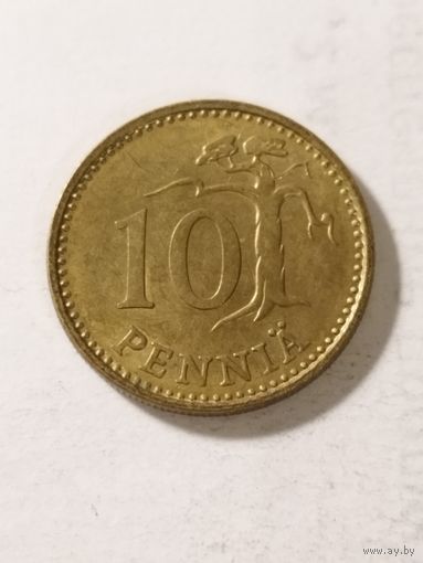Финляндия 10 пенни 1972