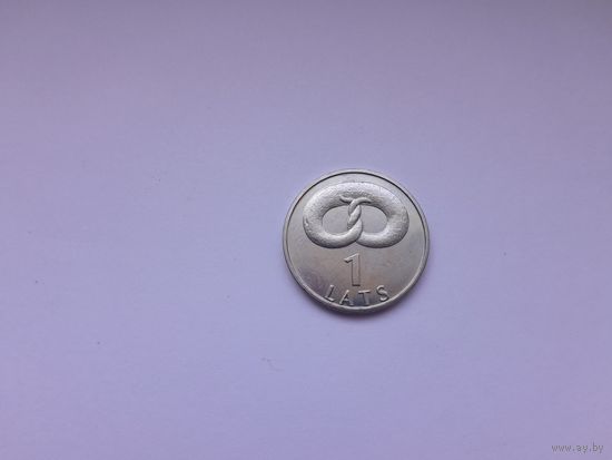 1 лат 2005 года. Латвия. Крендель. UNC