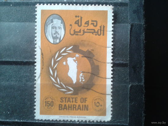 Бахрейн 1976 Шейх и карта страны Михель-1,5 евро гаш