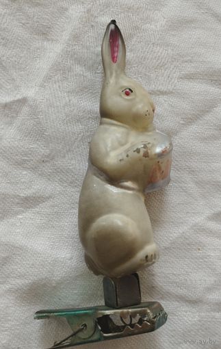 Ёлочная игрушка зайчик