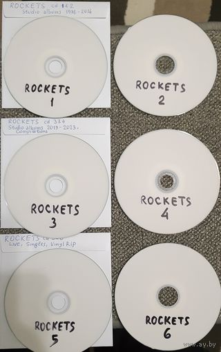 CD MP3 ROCKETS - полная дискография (Albums, Compilations, Live, Singles, Vinyl rip) 1976 - 2023 - 6 CD