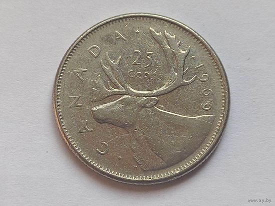 Канада 25 центов 1969 г.