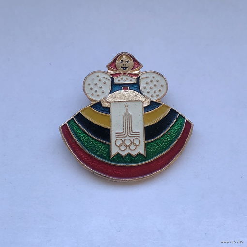 Олимпиада 1980 Эмблема Матрешка