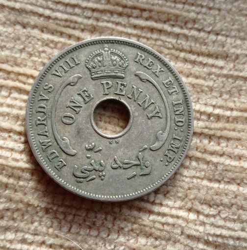 Werty71 Британская Западная Африка 1 пенни 1936 KN