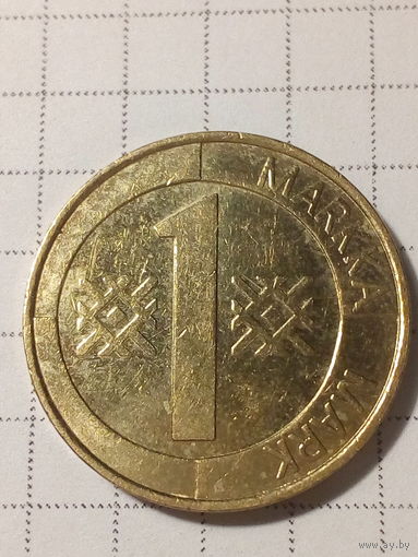 1 марка Финляндия 1998 год.