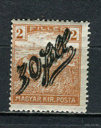 Сербская оккупация - Венгрия - Темешвар - 1919 - Надпечатка на марках Венгрии 30f на 2f - [Mi.3] - 1 марка. MNH.  (Лот 30JA)-TG3P52