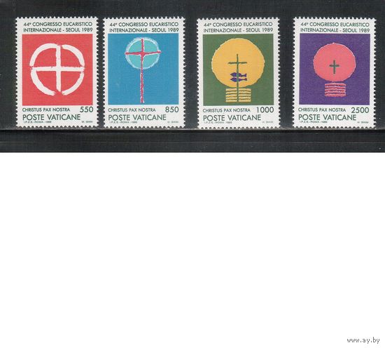 Ватикан-1989,(Мих.984-987)  **   , Религия , Конгресс (полная серия)