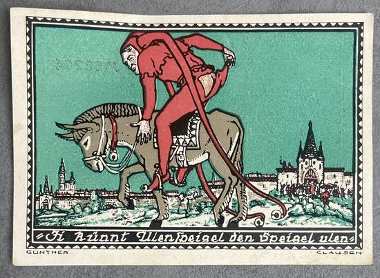 Нотгельд 1 марка 1921 год. Кнайтлинген,. Веймарская республика