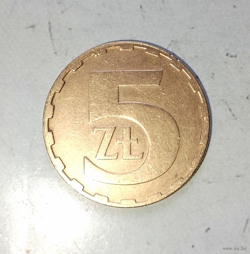 5 злотых 1987 года Польша. Народная Республика.