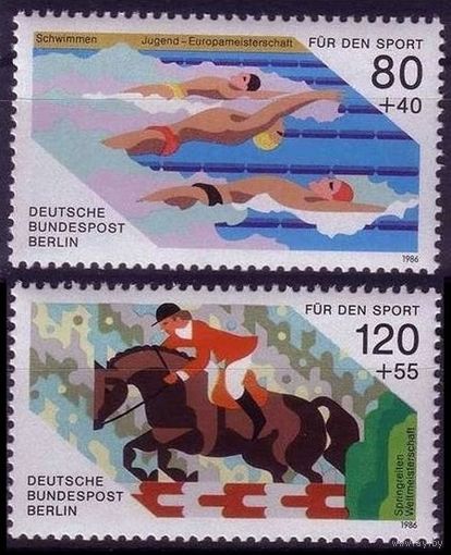 1986 Берлин Запад 751-752 Спорт - Плавание / скачки 5,00 евро