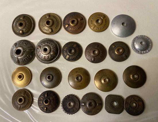 Гайки ,сборный лот тяжелых муторов , 22шт