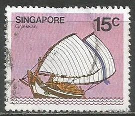 Сингапур. Парусник. 1980г. Mi#345.