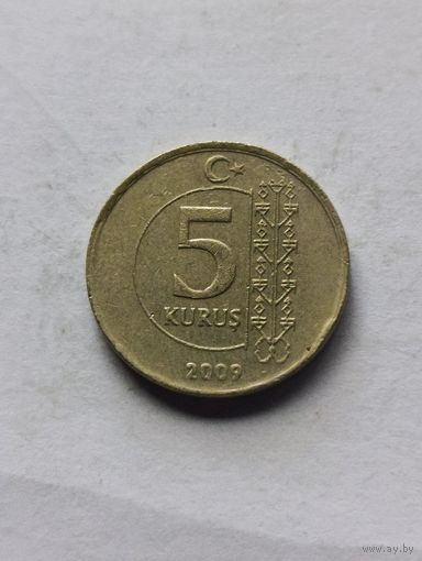 Турция. 5 Куруш 2009 года. (4).