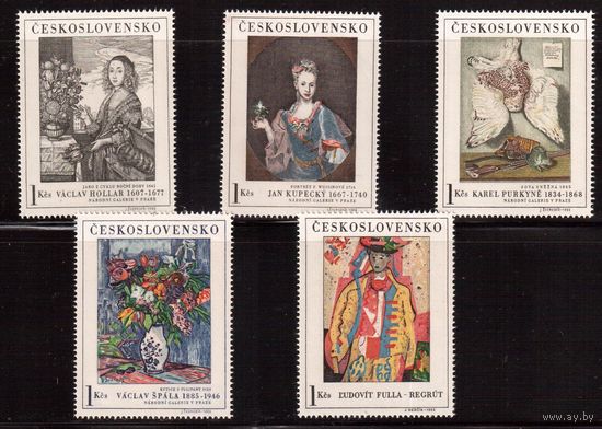 Чехословакия-1966,(Мих.1668-1672)  **, Искусство, Живопись
