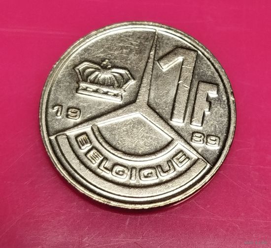 Бельгия 1 франк 1989