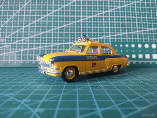 Масштабная модель ГАЗ 21Р ВОЛГА Милиция Масштаб 1/43 Deagostini