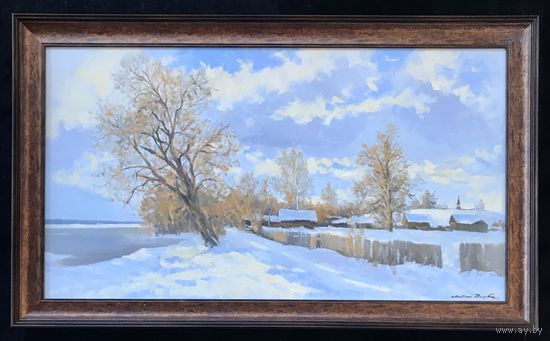 Вырво А.А. "Начало весны", 2020 год Холст, масло. 50/90 см.