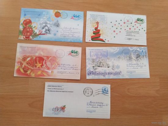 Беларусь 10 конвертов Новый год Рождество праздник