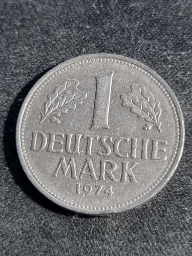 Германия (ФРГ) 1 марка 1974 J