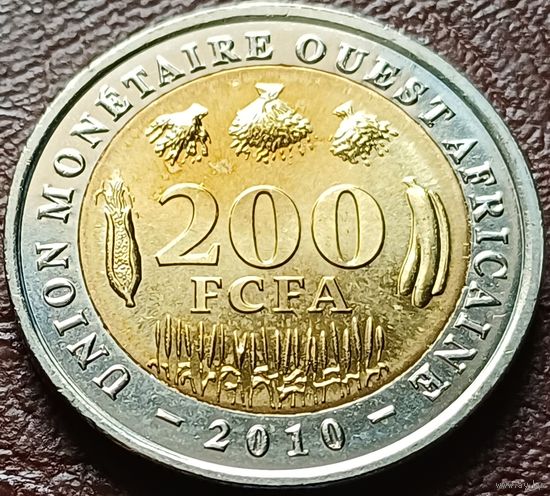 Западная Африка (ВСЕАО) 200 франков, 2010    ( 1-15-5 )