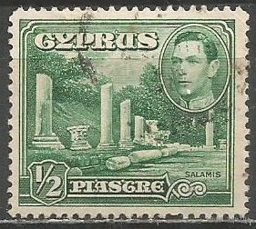 Кипр. Король ГеоргVI. Древние руины. 1938г. Mi#137.