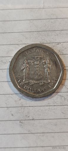 Ямайка 5 доллар 1996