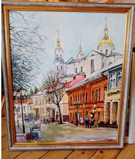 Картина Корхов Юрий " Витебск. Ул. Толстого", х. м., 60х50см, 2024 г,
