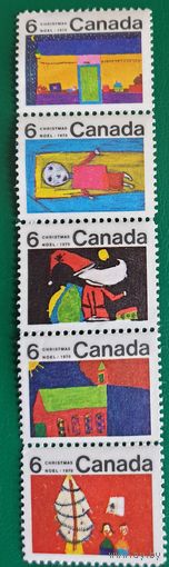 1970 Рождество - детские рисунки Канада