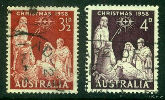 Австралия - 1958 [Mi. 286-287] Гашеная (AU04)