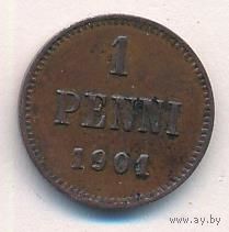 1 пенни 1901 год _состояние VF/ХF