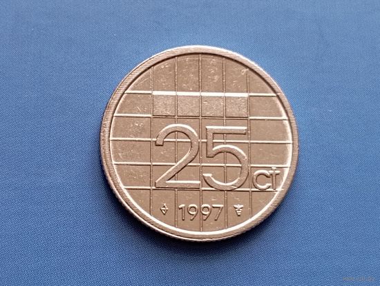 Нидерланды. 25 центов 1997