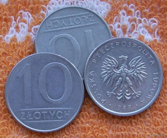 Польша 10 злотых, UNC