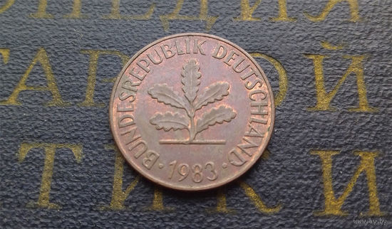 2 пфеннига 1983 (F) Германия ФРГ #02