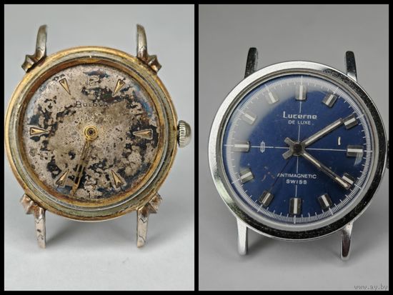 Часы Bulova, Lucerne Swiss. На восстановление или Запчасти. С рубля