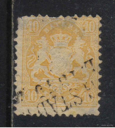 Германия Бавария Кор 1873 Герб Стандарт #29y