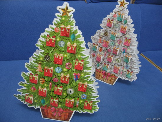 Новогодняя настольная ёлка- сюрприз Magic Time с отрывными окошками