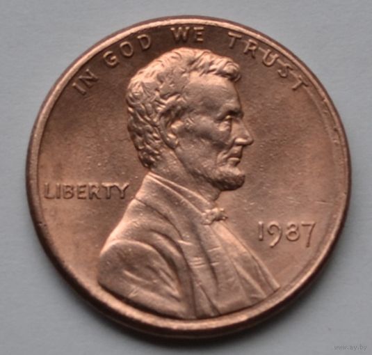 США, 1 цент 1987 г.