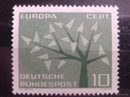 ФРГ 1962 Европа, дерево Михель-0,3 евро