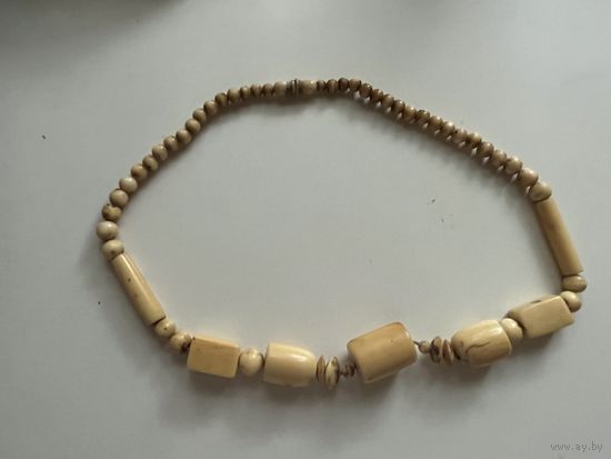 Бусы натуральная кость
